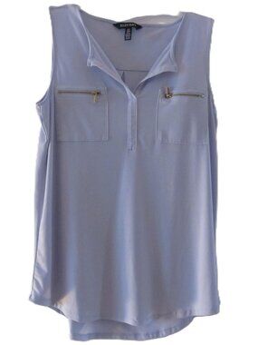 Ellen Tracy top blue Blouse Polyester/Elastane Jersey knit size M